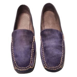 Aerosoles Women's Blue Suede Moccasin Loafers Slip-On Driving Shoes Size 9.5 M